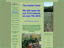 Tablet Screenshot of garlicfarmct.com